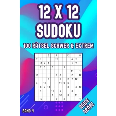Abbildung von 12 x Sudoku Taschenbuch für Erwachsene: Rätsel in Schwer &amp; Extrem