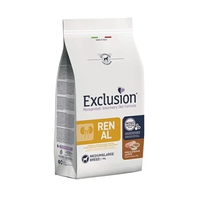 Abbildung von Exclusion Schwein, Hirse &amp; Reis Renal medium/Large Breed Adult 12 kg