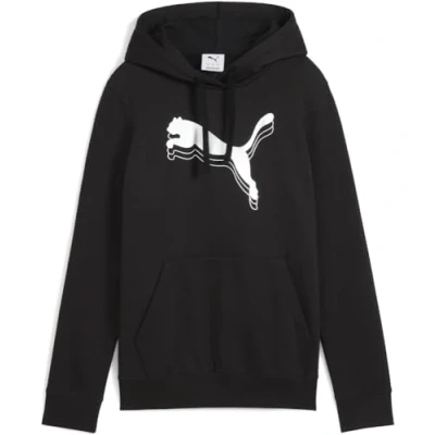 Abbildung von PUMA Unisex ESS Metallic Hoodie FL Kapuzenpullis, Black Silver,