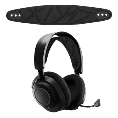 Abbildung von kwmobile Ersatz Bügelpolster kompatibel mit SteelSeries Arctis NOVA PRO/NOVA 7P / 7X Kopfbügel Kopfbügelpolster aus Nylon Kopfhörer Bügel Polster Schwarz