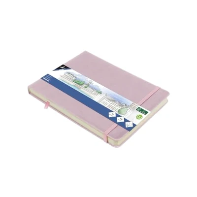 Abbildung von Kangaro Art Skizzenbuch A5 landscape violett PU Hardcover 80 Blatt 140 Gramm cremefarbenes Papier
