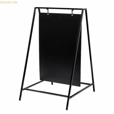 Abbildung von Showdown Displays Einzelrahmen Kreidetafel Kundenstopper Swing 50x70cm Schwarz, (1 St)