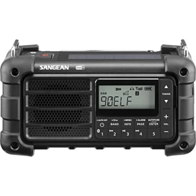 Abbildung von Sangean MMR 99 Notradio, Kurbel, Solar Schwarz mit Dab+Med Dab+