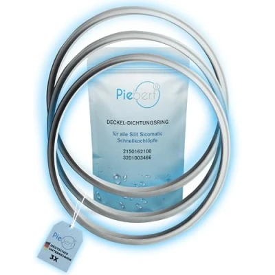 Abbildung von Piebert Schnellkochtopf Dichtungsring 3x Dichtung 39154 22cm für Silit Sicomatic®