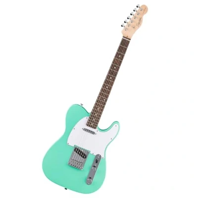 Abbildung von Squier by Fender Debut Collection Telecaster E Gitarre, Laurel Griffbrett, Weißes Schlagbrett, Seafoam Green