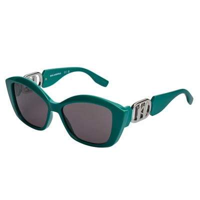 Abbildung von KARL Lagerfeld Sonnenbrille, Damen, Größe: 56, Green