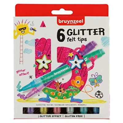 Abbildung von Glitterstiften Bruynzeel 6 stuks (60126006)