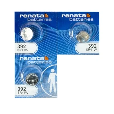 Abbildung von Uhrenbatterie Renata Swiss Made 392 oder SR41SW AG3 1,5V (3 x SR 41 SW)