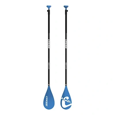 Abbildung von Cressi Unisex Adult Mod5 Paddle Paddel für Teleskop SUP in fünf schwimmenden Modulen, Schwarz/Blau, One Size