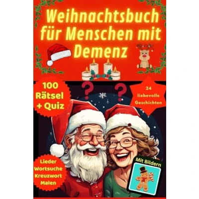 Abbildung von Das Demenz Weihnachtsbuch: Weihnachtsgeschichten für Menschen mit Gedächtnistraining Rätsel Senioren im Rätselbuch ... Demenzkranke und Malen nach Zahlen