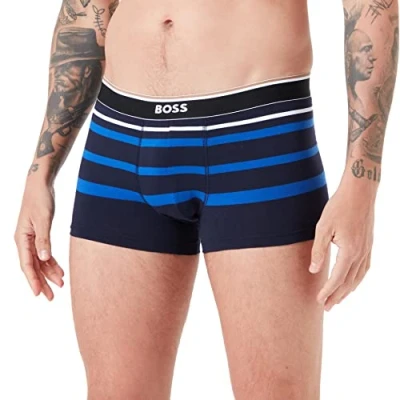 Abbildung von BOSS Men&#039;s Stripe Trunk, Bright Blue434, XXL