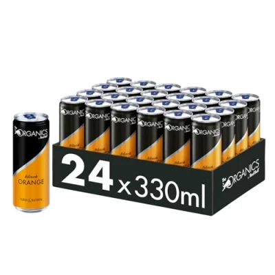Abbildung von Organics Black Orange by Red Bull 330ml 24er Palette Dosen Bio Getränk 100% natürliche Zutaten, EINWEG (24 x 330 ml)