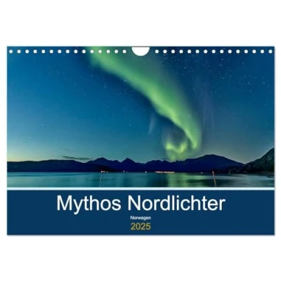 Abbildung von Norwegen Mythos Nordlichter (Wandkalender 2025 DIN A4 quer), CALVENDO Monatskalender