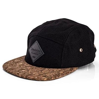 Abbildung von Blackskies® Legacy 5 Panel Cap Camp Damen Herren Baseball Mütze Kappe Surfer Skater Snapback Strapback Schwarz Braun Kork