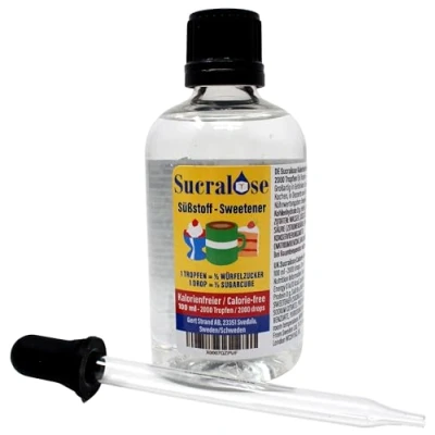 Abbildung von Sucralose Süßstoff Flüssig Drops mit Zucker Geschmack, Flüssiger Süßstoff, 2000 Tropfen, Jeder Tropfen Gleich 1/2 Zuckerwürfel
