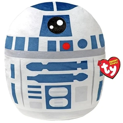 Abbildung von TY R2D2 Disney Star Wars Squish A Boos 10 Zoll, Lizenziertes Beanie Baby Weichplüsch Spielzeug, Sammlerstück Kuscheliger Plüschteddy