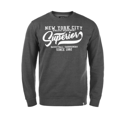 Abbildung von Indicode Jeans Idgalilero Sweatshirt, Herren, Größe: Small, Grey mix