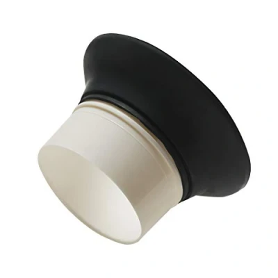 Abbildung von Alnicov Bass Drum Enhancer ABS Gummi Kick mit schwarzem Port Hole Protector Weiß
