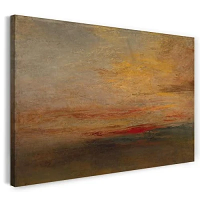 Abbildung von Printed Paintings Leinwand (80x60cm): William Turner Sunset