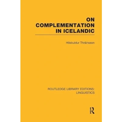 Abbildung von On Complementation in Icelandic (Routledge Library Editions: Linguistics)