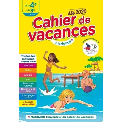 Abbildung von Cahier de Vacances Ete 2020 la 4e a 3e 13 14 Ans: Toutes les matières
