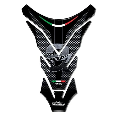 Abbildung von Resin Bike Aufkleber Motorrad Kompatibel mit Aprilia RSV4. Schutz Tankpad Von Hülle PU Graffi. 3D Harz Beschichtet für Alle Jahrgänge Wirkung Kohlenstoff