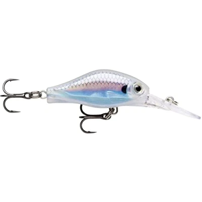 Abbildung von Rapala Shad Dancer Angelköder Angelzubehör aus Balsaholz Süßwasser Schleppköder Lauftiefe 3 4,2m Fischköder 7cm, 15g Hergestellt in Estland Live Metallic Roach