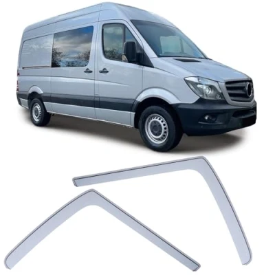 Abbildung von Windabweiser Regenabweiser Windschutz Hell für Mercedes Sprinter W906 06 18