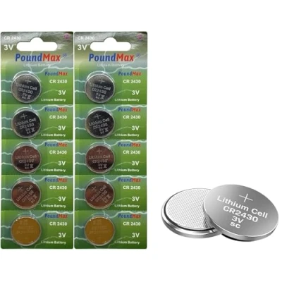 Abbildung von PoundMax 2430 CR2430 DL2430 Lithium Knopfzellen, 3 V, 10 Stück