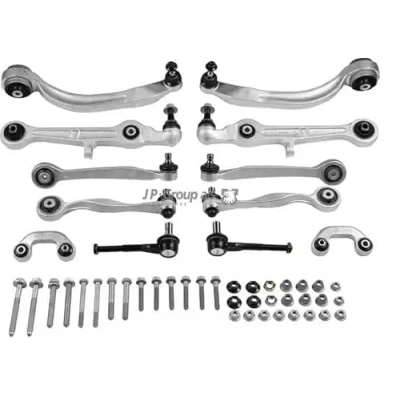 Abbildung von JP GROUP 1140108510 Querlenker Reparatursatz Vorderachse links, rechts mit Zubehör Pendelstange AUDI: A4 B7 Avant