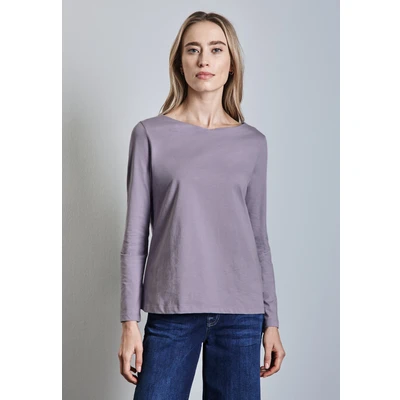 Abbildung von Street One Langarmshirt, Damen, Größe: 34, Lila
