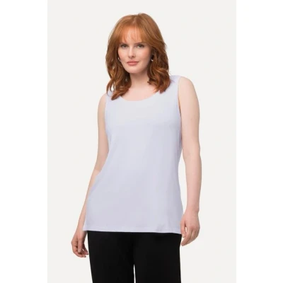 Abbildung von Ulla Popken Longtop Top Classic Fit Rundhals Stretch breite Träger