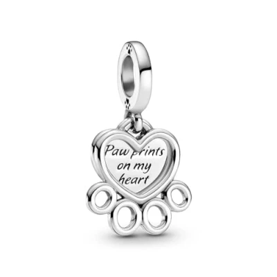 Abbildung von Pandora Hearts PAW Dangle Charm, Damen, Größe: One Size, Sterling silver