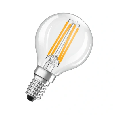 Abbildung von OSRAM SUPERSTAR+ CLASSIC P FIL 40 LED Lampe, E14, Miniballform, 2,5W, 470lm, 2700K, warmweißes Licht, Filament Technologie, sehr geringer Energieverbrauch, Energieeffizienzklasse B