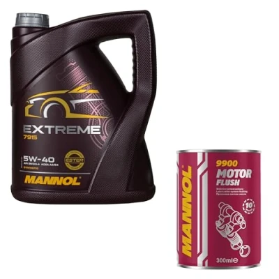 Abbildung von 5L Motoröl MANNOL Extreme 5W 40 1x Motor Flush ADDITIV