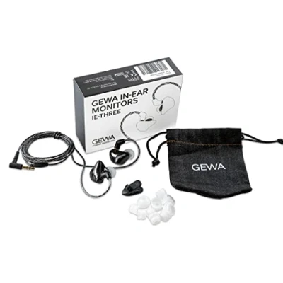 Abbildung von GEWA IN Ear Monitor IE Three, schwarz,weiß