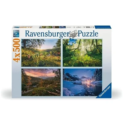 Abbildung von Ravensburger Puzzle 4 Jahreszeiten 4X 500 Teile für Erwachsene und Kinder ab 12 Jahren