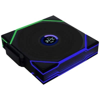 Abbildung von Lian Li UNI FAN TL Wireless LCD Lüfter ARGB PWM 120 mm schwarz (12TLLCD1W1B)