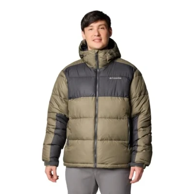Abbildung von Columbia PIKE LAKE Hooded Jacket Winterjacke, Herren, Größe: Small, Stone green/shark