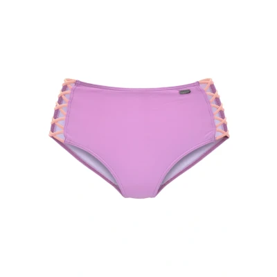 Abbildung von Venice Beach Highwaist Bikinihose, Damen, Größe: 38, Lila