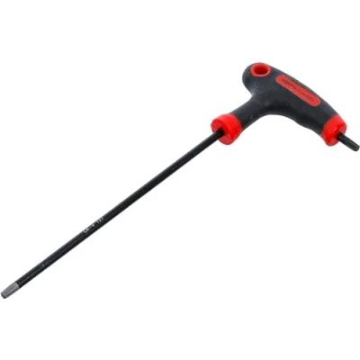 Abbildung von BGS Diy 7880 T27 Schraubendreher mit T Griff und seitlicher Klinge Profil (für Torx) mit/ohne Bohrung