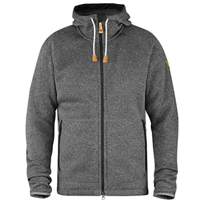 Abbildung von Fjallraven Herren Övik Fleece Hoodie M Sweatshirt, Dark Grey, XS EU