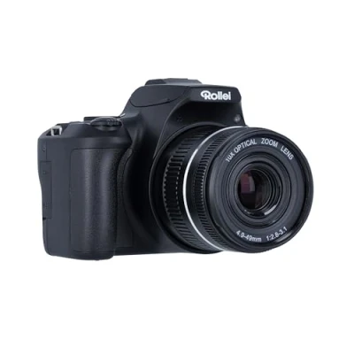 Abbildung von Rollei Powerflex10X 10x Optischer Zoom, 8 Fotomodi, Bis zu 64 MP, Ausklappbarer Blitz, 4K Videoaufnahmen &amp; Smartphone App