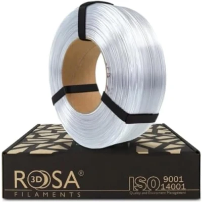Abbildung von ROSA 3D PET G Standard High Speed Filament 1.75 mm für Drucker Druckmaterialien Leicht Glänzend PETG Printing Materials Transparent Refill 1 kg