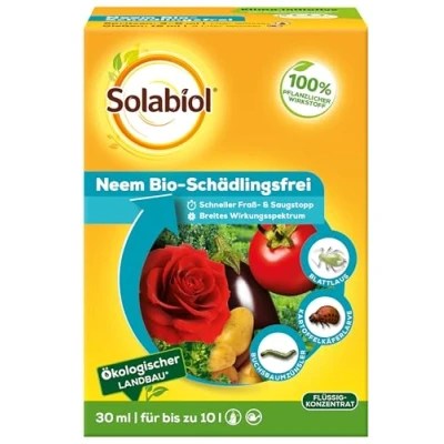 Abbildung von Solabiol Insektenvernichtungsmittel Neem Bio Schädlingsfrei 30 ml, 0.03 l