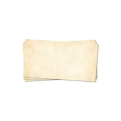Abbildung von 50 x PRESENTOU Briefpapier beidseitig bedruckt 120 Gramm Papier Motivpapier Urkundenpapier Urkunde Speisekarte Liebesbrief (Vintage Hell, Umschläge)