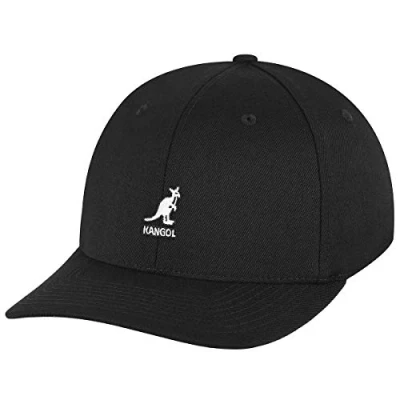 Abbildung von Kangol Herren Wool Flexfit Baseball Cap, Schwarz, S M
