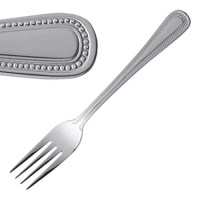 Abbildung von Olympia Perlenbesteck Dessertgabeln (12er Pack), 185(L)mm, Edelstahl 18/0, hochglanzpoliert, spülmaschinenfest, Tafelgabeln, Restaurants Kneipen Bars Bistros Cafés oder für den Hausgebrauch C128