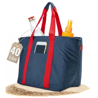 Abbildung von achilles Einkaufsshopper Shopper Tasche mit Kühlfunktion Freizeittasche Flaschenfächer