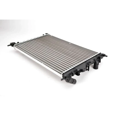 Abbildung von THERMOTEC D7R028TT Kühler, Motorkühlung Aluminium 570 378 23, 22 Kühlrippen mechanisch gefügt RENAULT: MEGANE Scenic, Scénic 1, 1 Cabriolet